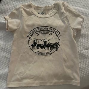 Brandy Melville John Galt Graphic Tee Yellowstone